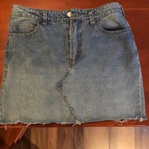 Denim Mini Skirt